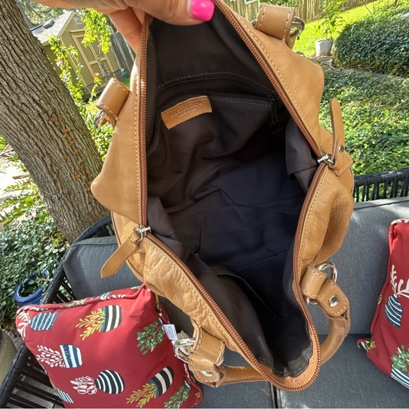 ▶️ Sundance ◀️ Catalog Lucia Satchel Italian  Leather Purse - Picture 7 of 11